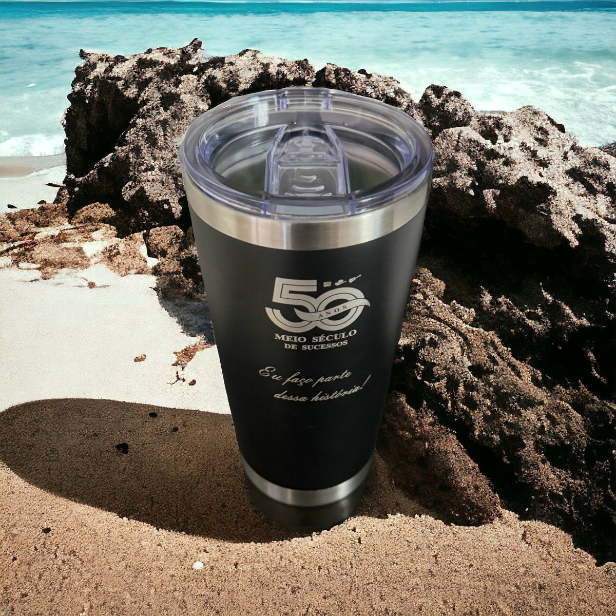 Copo Térmico King Personalizado Trio Parada Dura 600 ML
