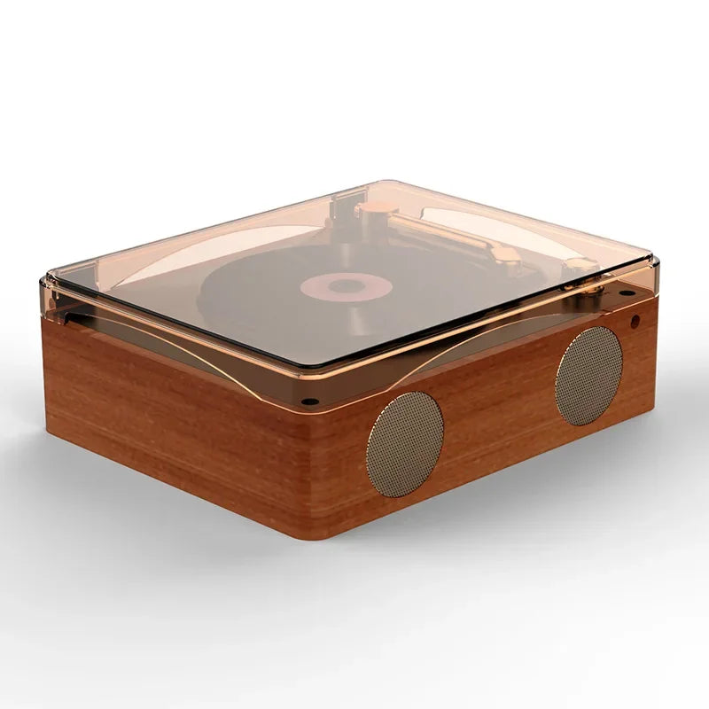 CD Player Retro com Bluetooth Portátil com Controle Remoto Infravermelho.
